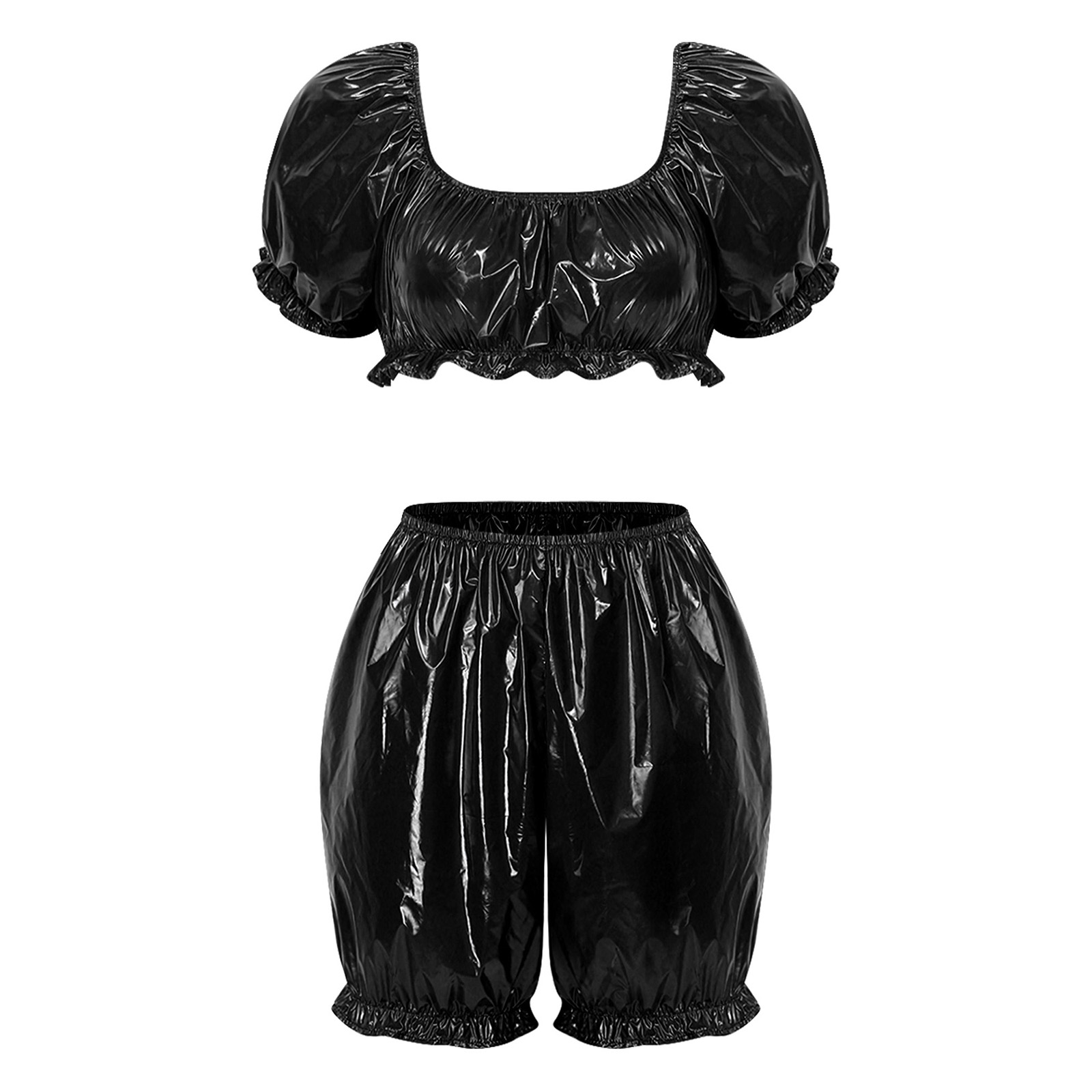 Shorts - Completo da Clubwear in Pelle Sintetica