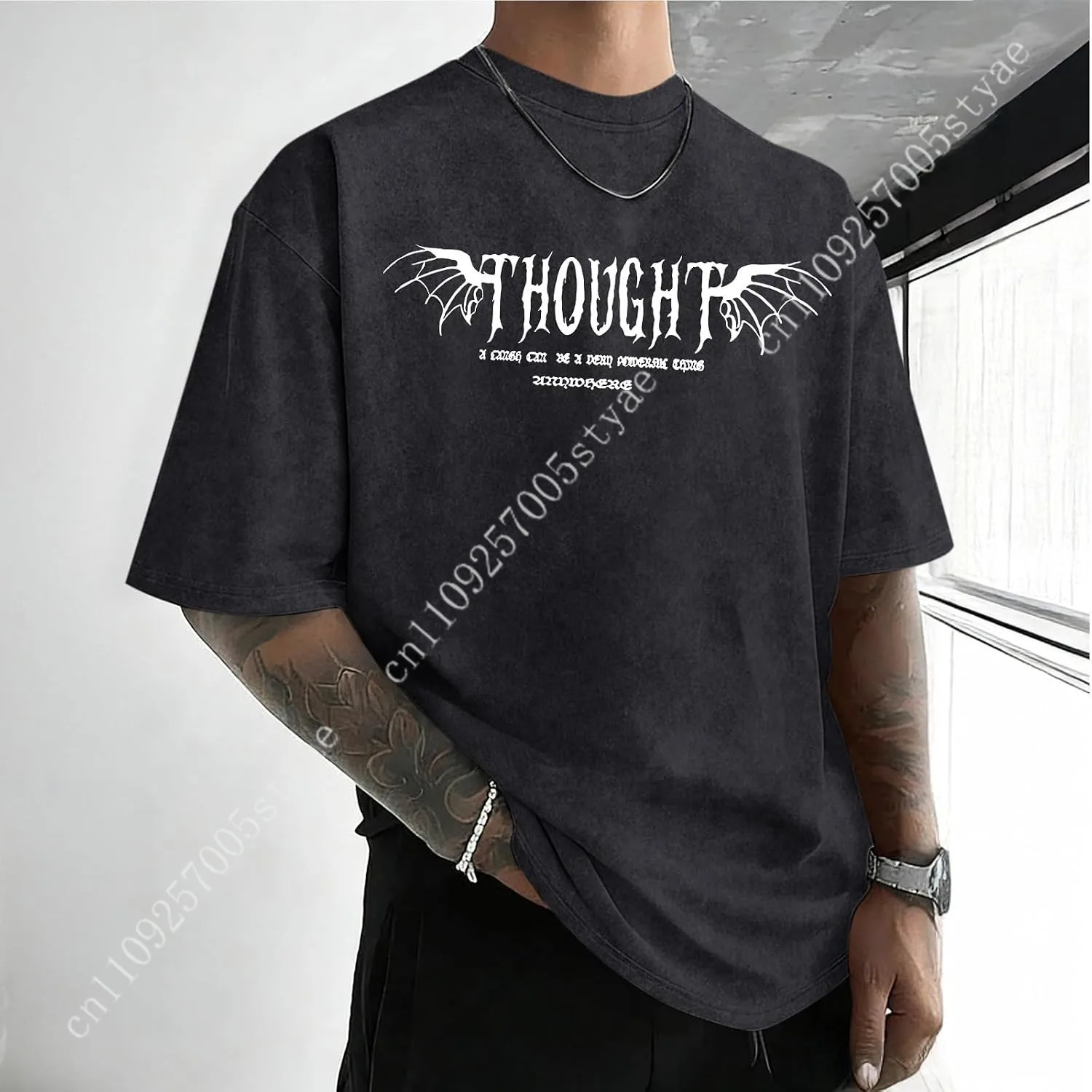 T-shirt da uomo con effetto ac - Acid Wash Vintage Graphic T Shirt recensione e prezzo